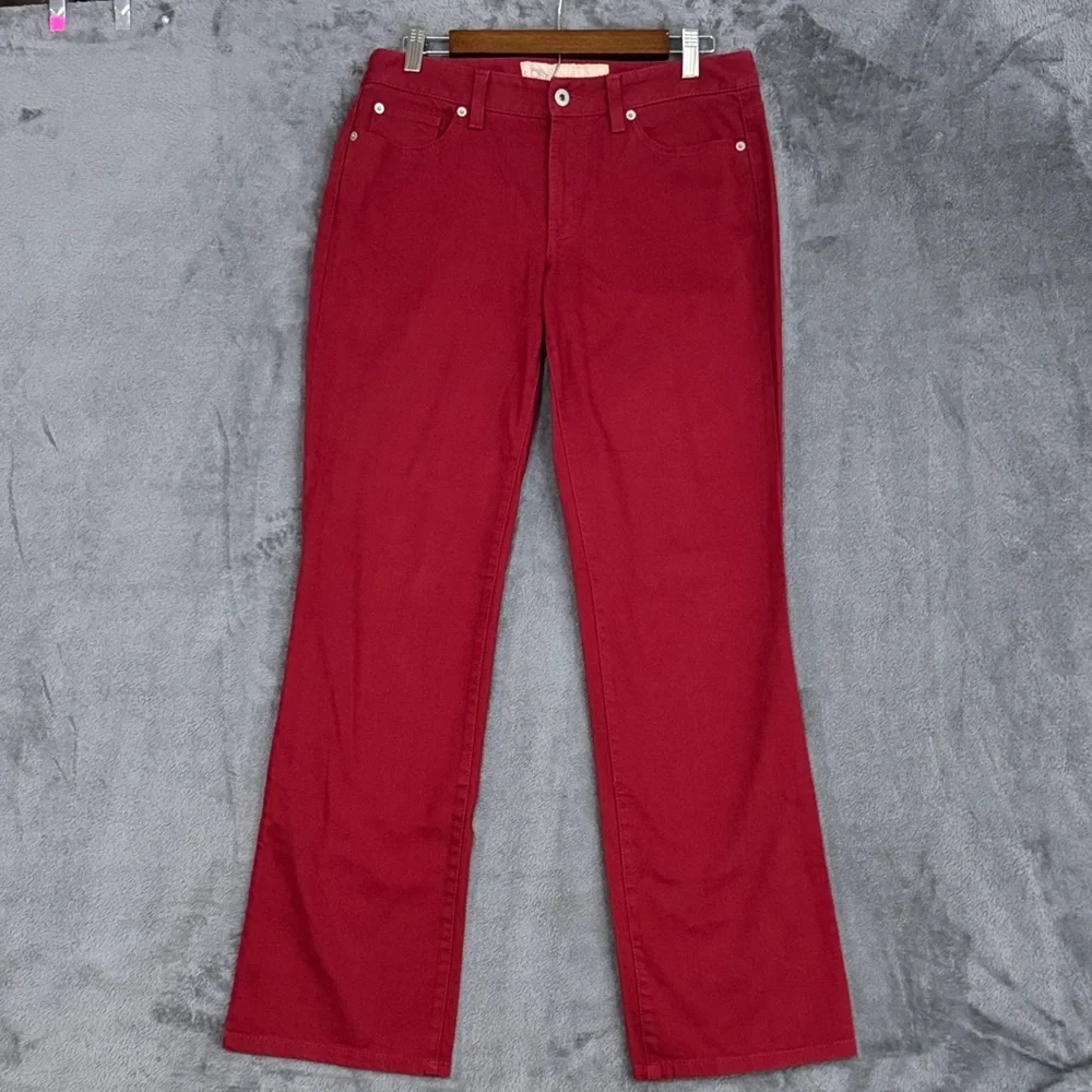 LOFT Ann Taylor Red Original Boot Jeans Women's Size 6 Casual Wear
